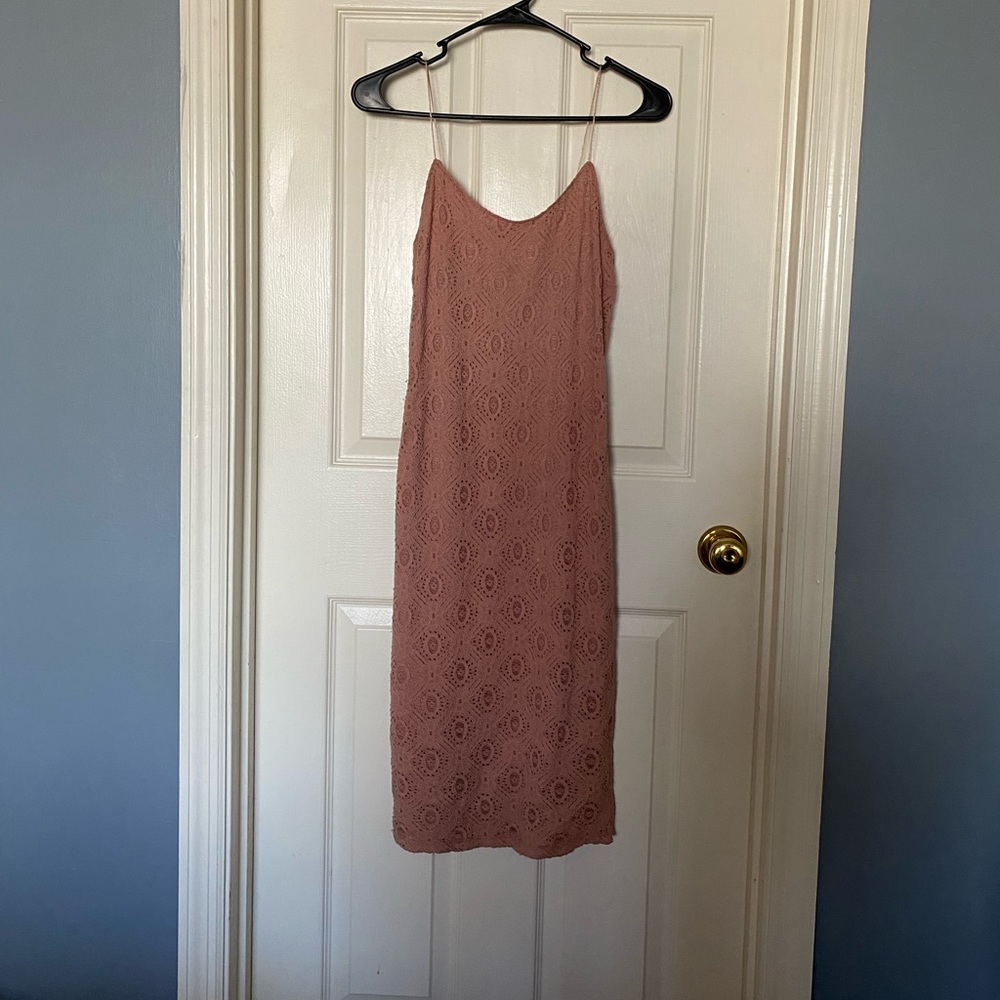 Women’s dusty pink cami dress